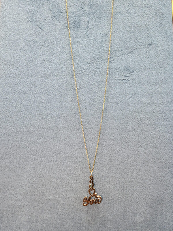 "I Love You" 14K Necklace