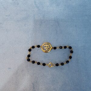 14K Om Baby Bead Bracelet