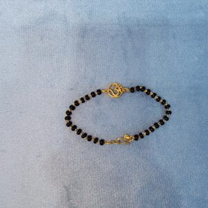 14k Baby Om Bead Bracelet