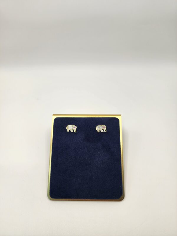 14K Elephant Earring